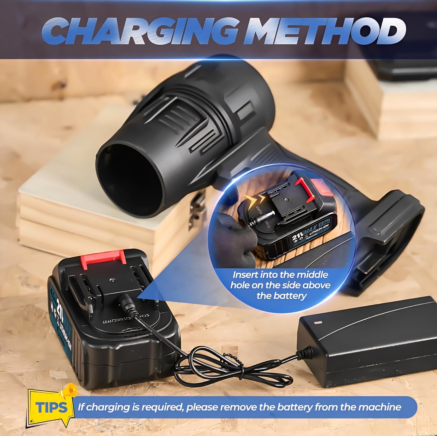 Cordless Turbo Jet Blower [Updated Version with Premium Quality] - GrabNoww.In