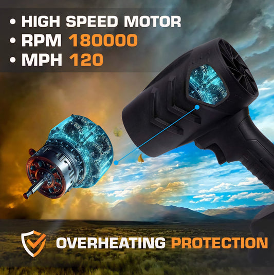 Cordless Turbo Jet Blower [Updated Version with Premium Quality] - GrabNoww.In