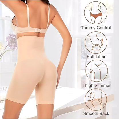 4-in-1 Shaper - Quick Slim Shape Wear Tummy, Back, Thighs, Hips - Black/Efffective Seamless Tummy Tucker